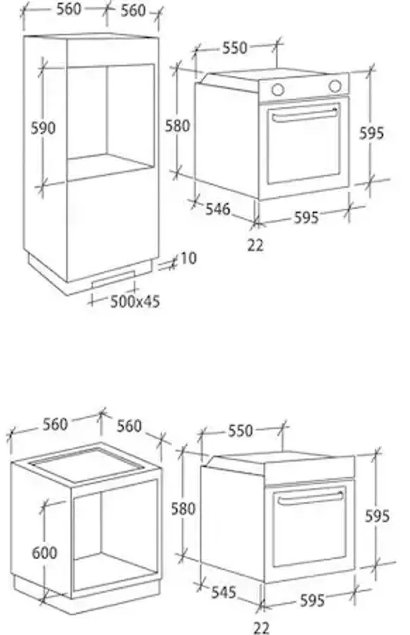 Cuptor electric incorporabil Candy FCP602X/E (Black/Inox)