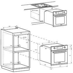 Cuptor electric incorporabil Candy Idea FIDCP N615L (Black) Thumb