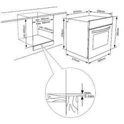 Cuptor electric incorporabil Daewoo O6HD51H1 (Inox) Thumb