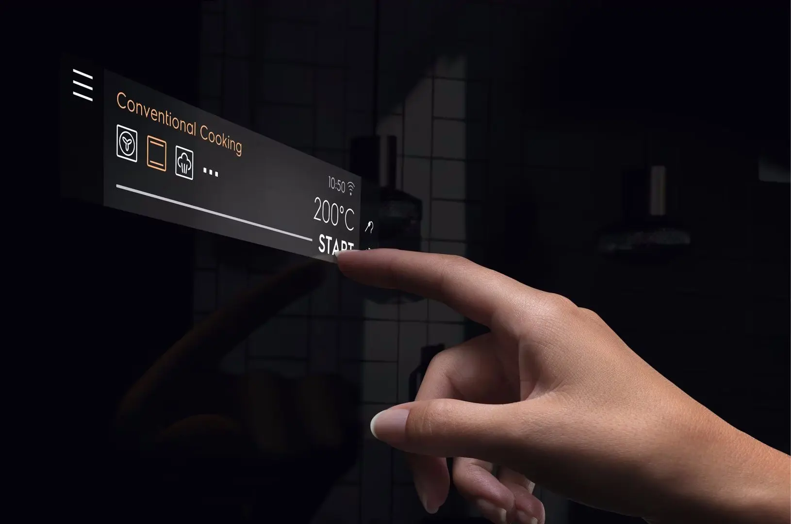 Встраиваемая электрическая духовка Electrolux 900 Pro EOA9S31CX (Black/Inox) - 4