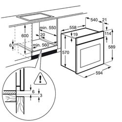 Cuptor electric incorporabil Electrolux EZB3430AOK (Black) Thumb