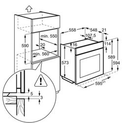 Cuptor electric incorporabil Electrolux SteamBake 600 EOD6P60X (Inox) Thumb