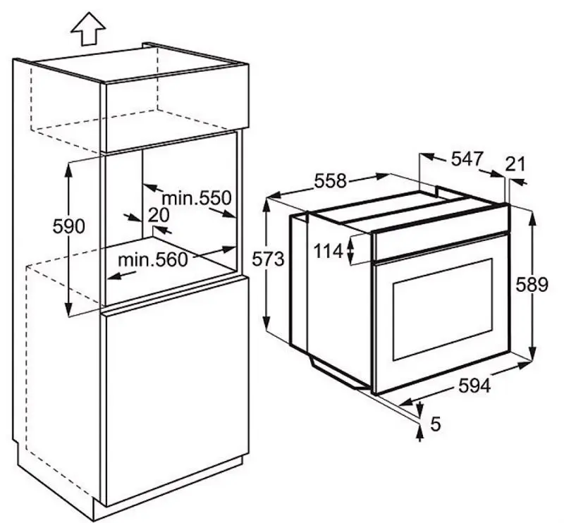 Cuptor electric incorporabil Electrolux SurroundCook EOB3400BOR (Black)