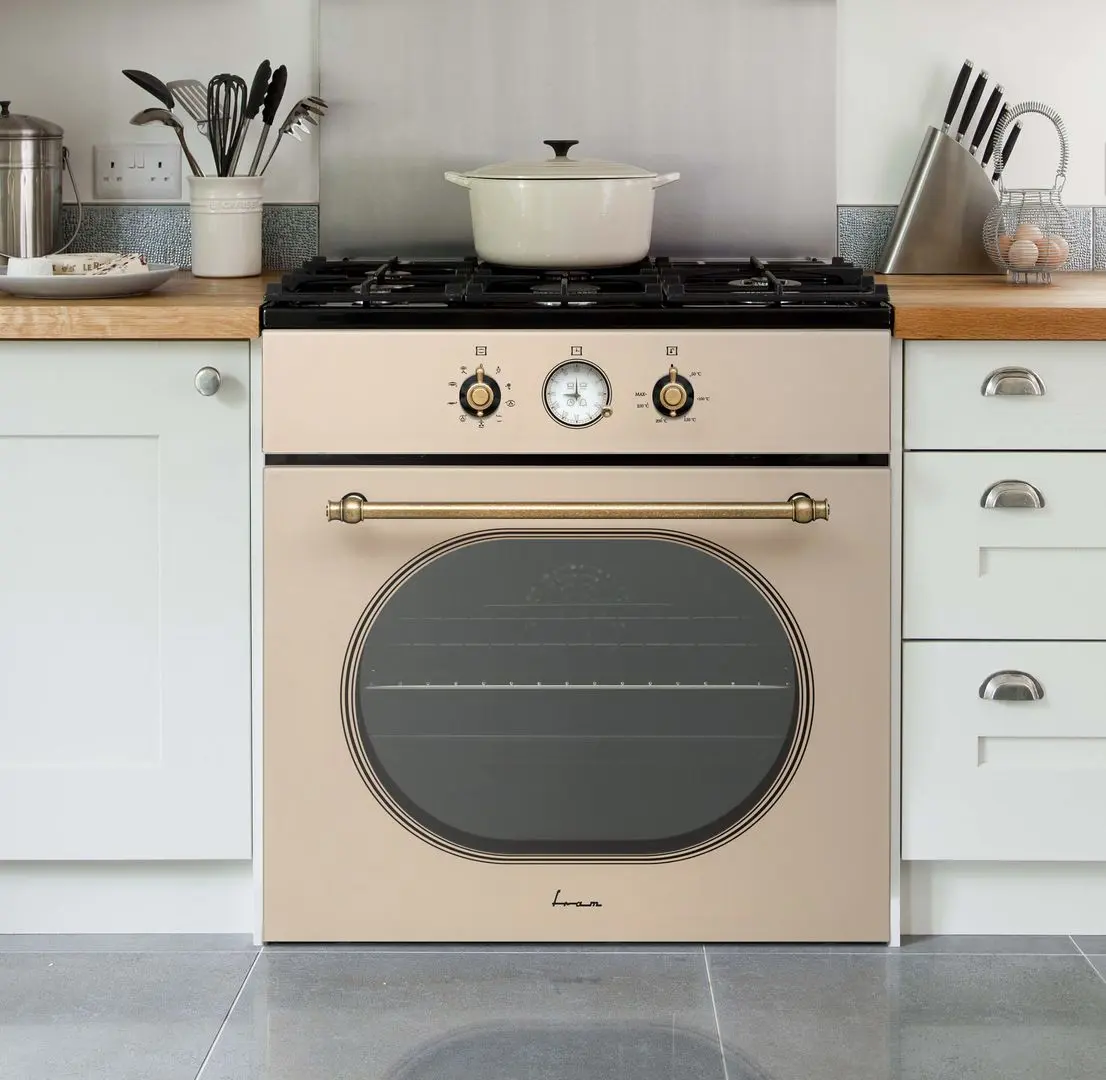 Встраиваемая электрическая духовка Fram FBO-V659GCA-RGBG (Rustic Cream) - 3