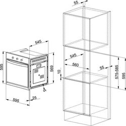 Cuptor electric incorporabil Franke Crystal CR 66 M WH/F (White) Thumb