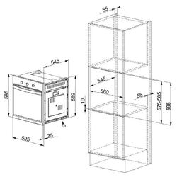 Cuptor electric incorporabil Franke Crystal CS 66 M XS/F (Inox) Thumb