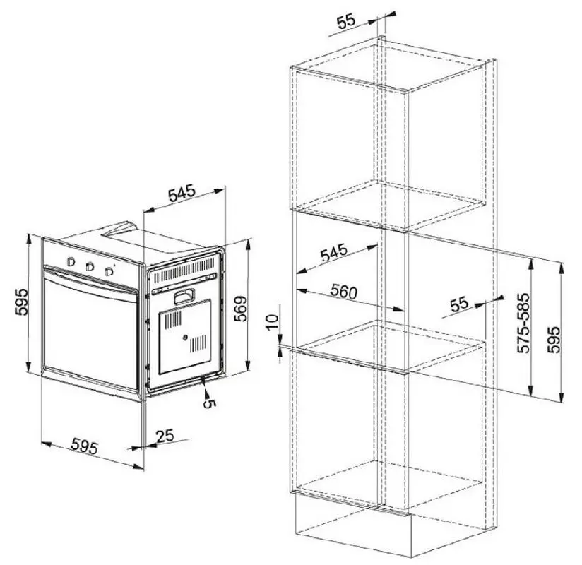 Cuptor electric incorporabil Franke Crystal CS 66 M XS/F (Inox)