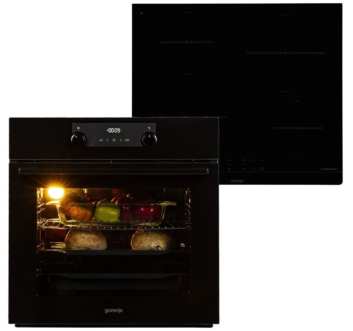 Комплект встраиваемой техники Gorenje Essential BOS737E10BG + IT40SC (Black)