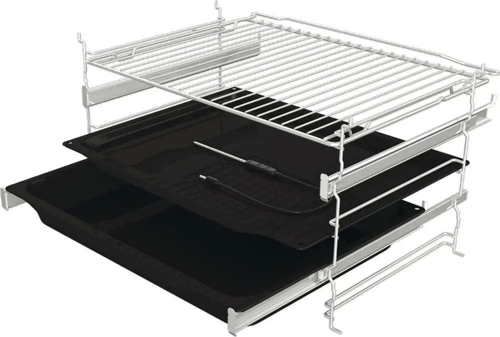 Встраиваемая электрическая духовка Gorenje BOSX6737E09BG (Black/Inox)