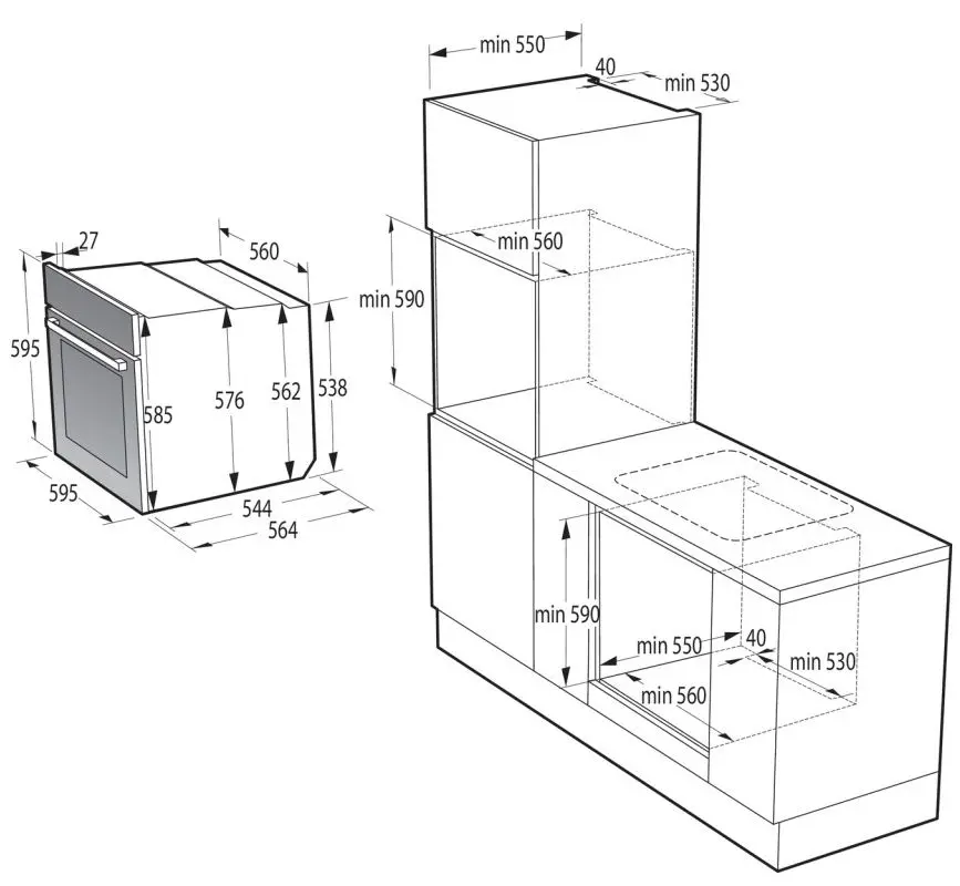 Cuptor electric incorporabil Gorenje BPS6737E04DBG (Black)
