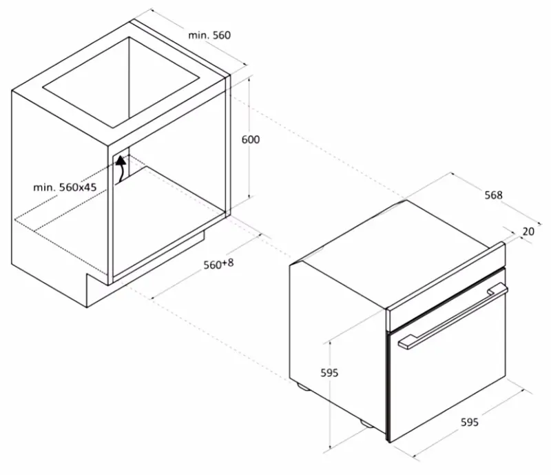 Cuptor electric incorporabil Haier H6 ID23B3HTB (Black)