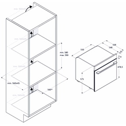 Cuptor electric incorporabil Haier H6 ID23B3HTB (Black) Thumb