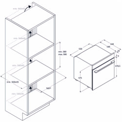 Cuptor electric incorporabil Haier H6 ID25G3YTX (Black/Inox) Thumb