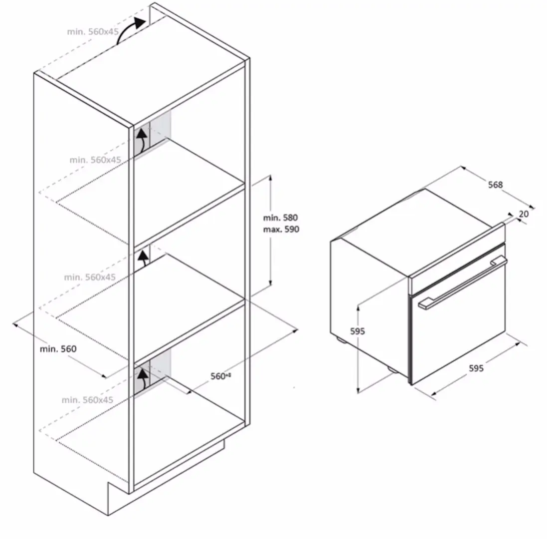 Cuptor electric incorporabil Haier H6 ID46G3HTB (Black)