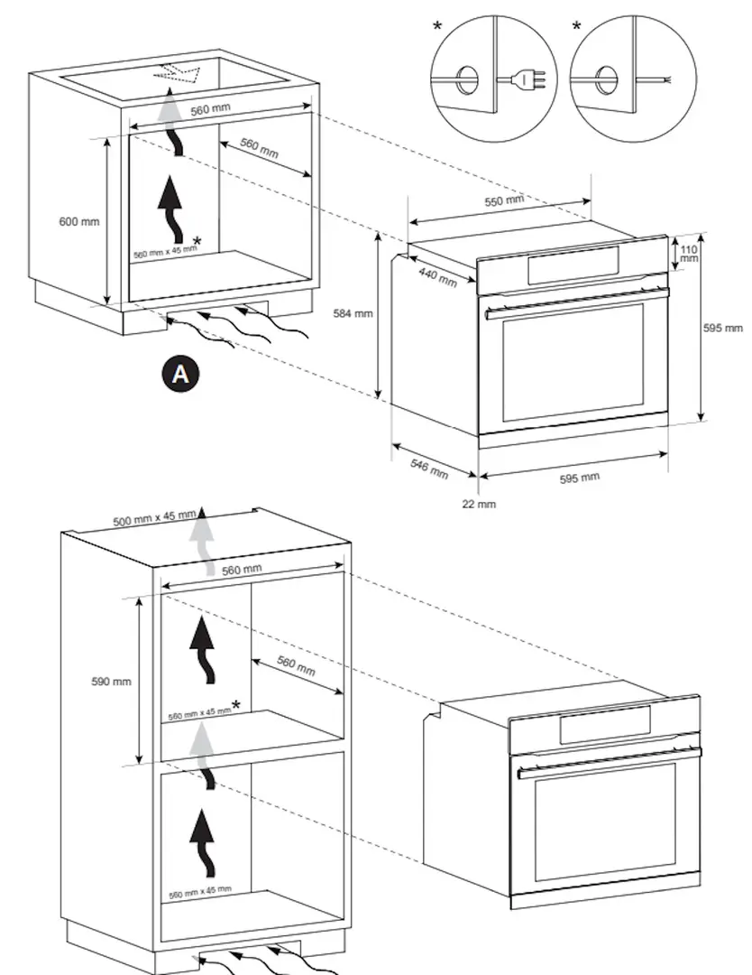 Cuptor electric incorporabil Haier HWO60SM5S5BH (Black)
