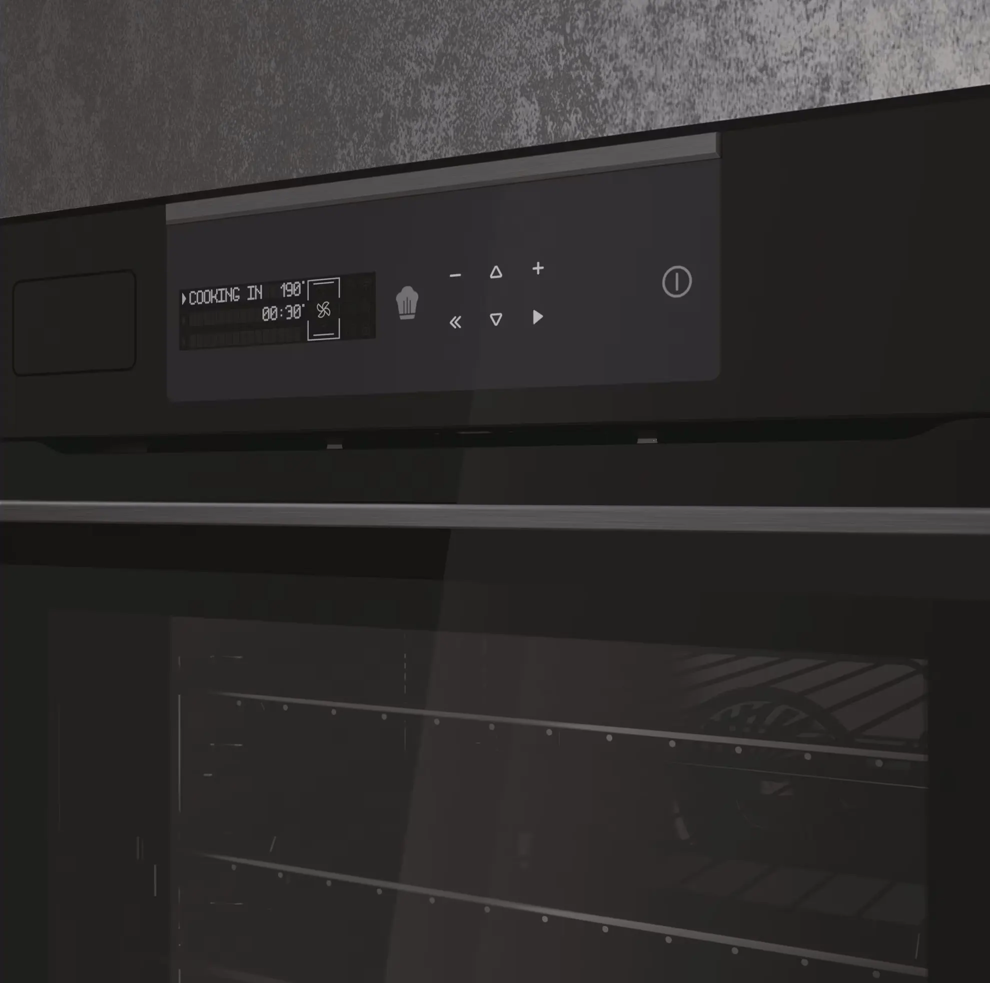 Cuptor electric incorporabil Haier I-Message Steam 6 HWO60SM6S9BH (Black)