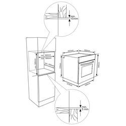 Cuptor electric incorporabil Heinner HBO-M659GC-GBK (Black) Thumb