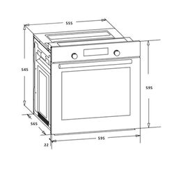 Встраиваемая электрическая духовка Heinner HBO-S569LDTGC-GBK (Black) Thumb