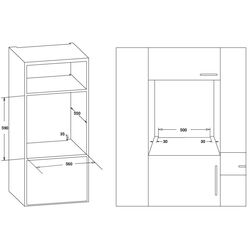 Встраиваемая электрическая духовка Heinner HBO-S624LTG-IX (Inox/Black) Thumb