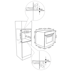 Cuptor electric incorporabil Heinner HBO-V6510GCDRC-GBK (Black) Thumb