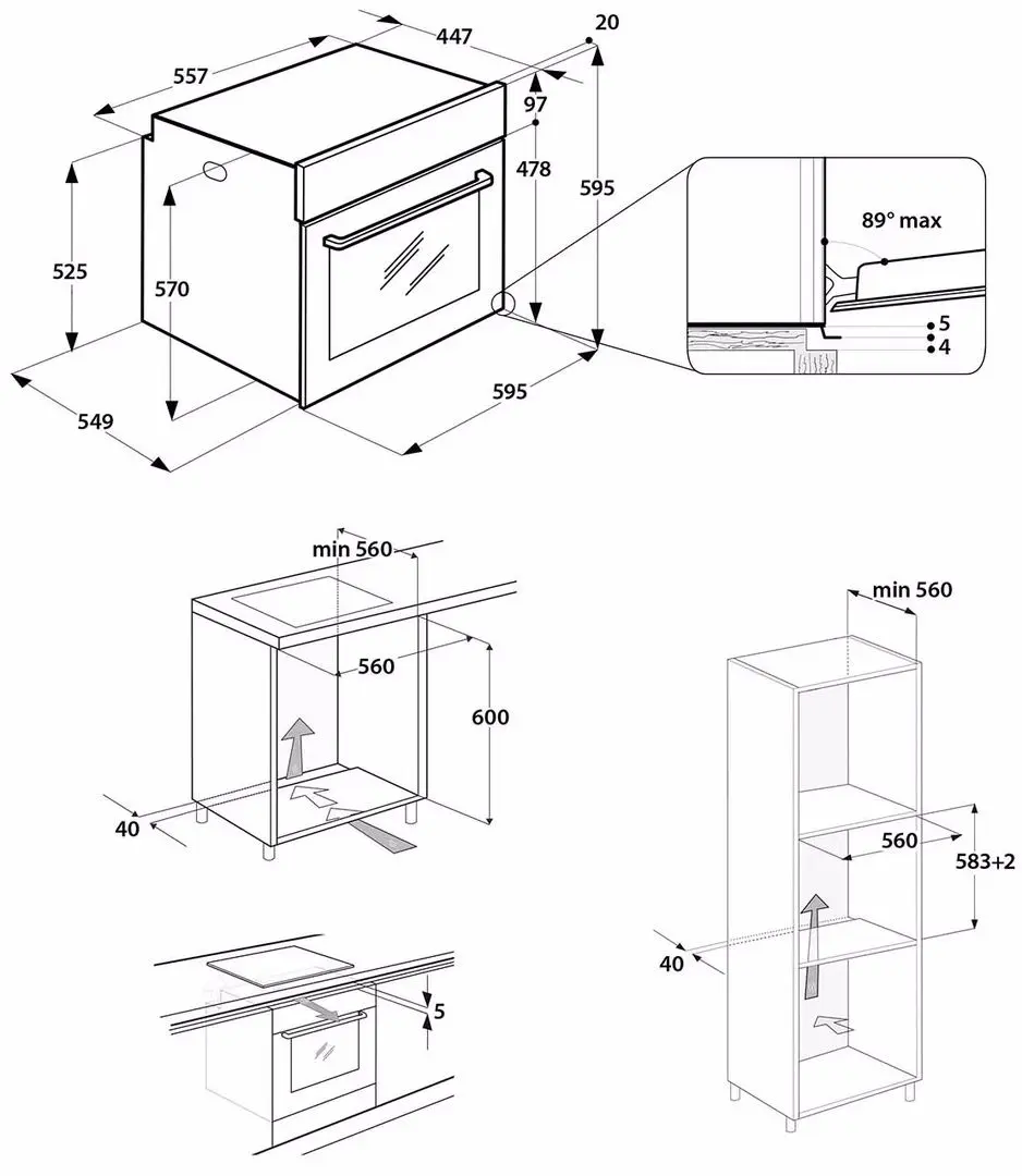 Cuptor electric incorporabil Hotpoint-Ariston FA3 841 H IX HA (Silver)