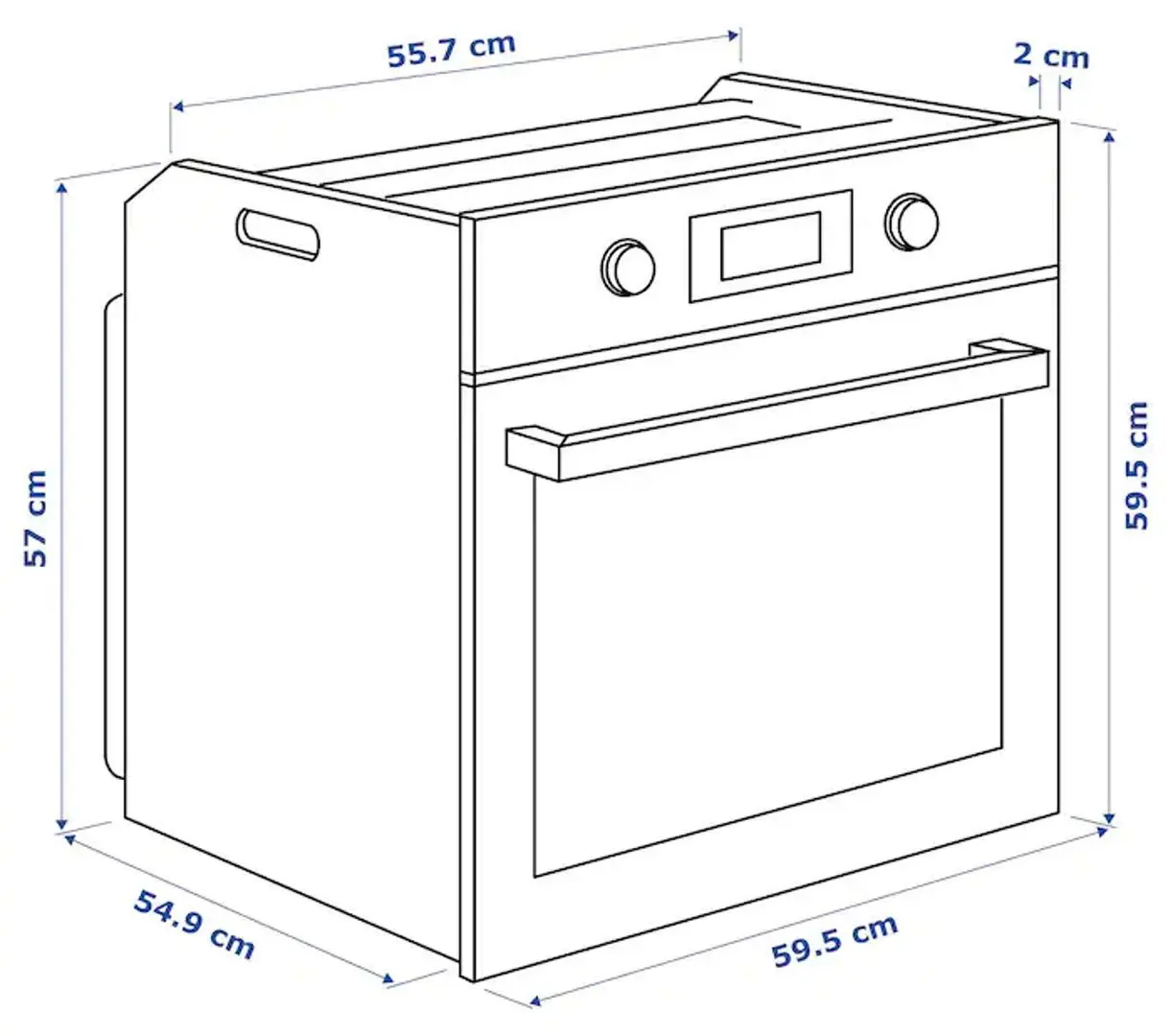 Cuptor electric incorporabil Ikea Anratta (Inox) - 8