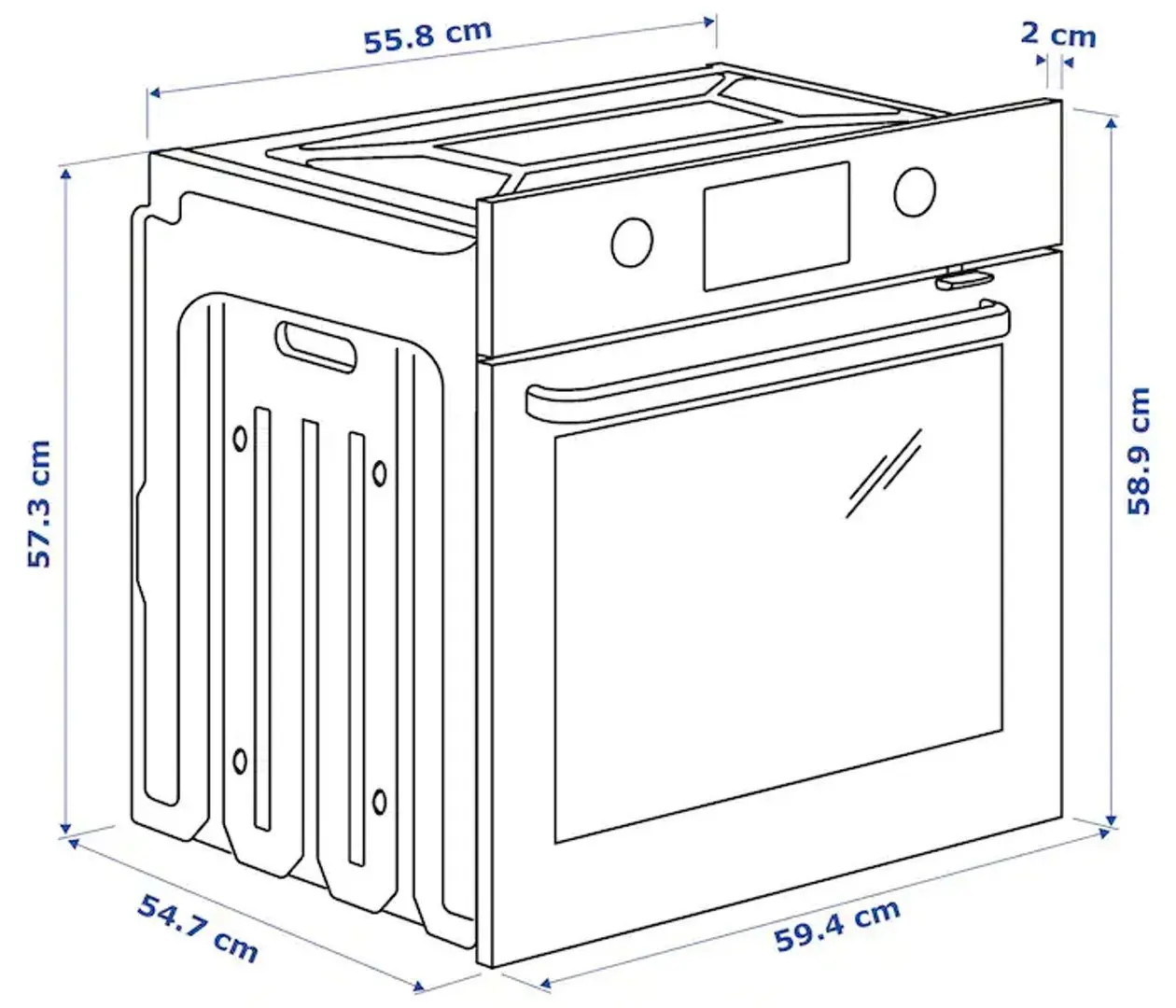 Cuptor electric incorporabil Ikea Eftersmak (Black) - 2