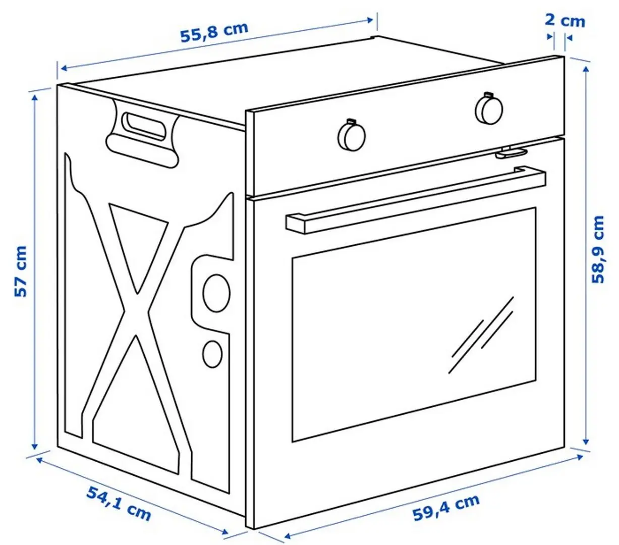 Cuptor electric incorporabil Ikea Gorlig (Inox) - 3