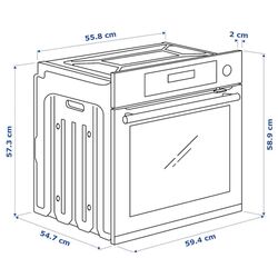 Cuptor electric incorporabil Ikea Kulinarisk funcţie aburi (Inox) Thumb