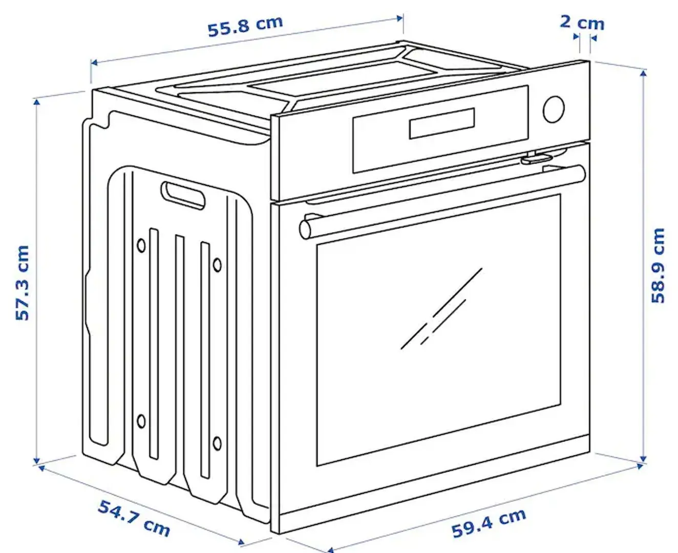 Cuptor electric incorporabil Ikea Kulinarisk funcţie aburi (Inox) - 2
