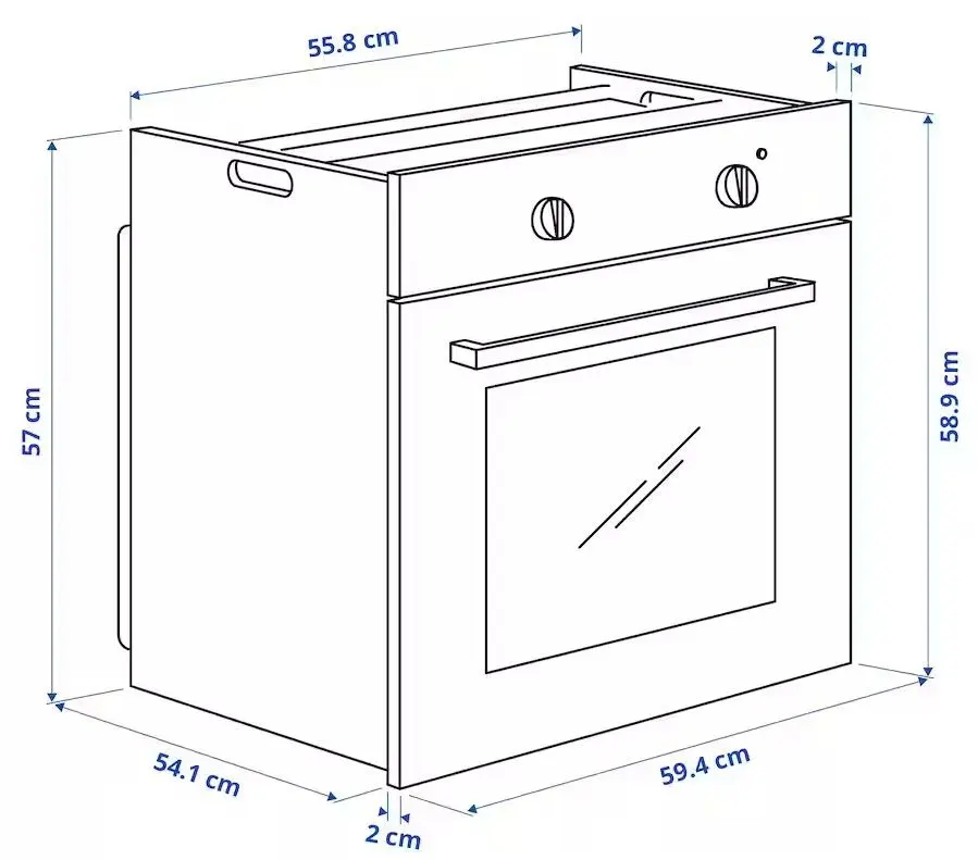 Cuptor electric incorporabil Ikea Lagan (White) - 6