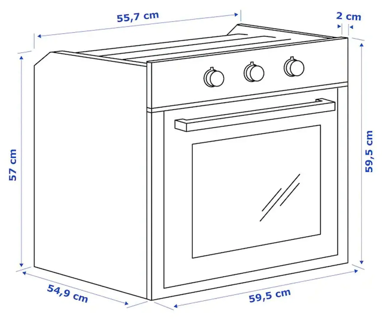 Встраиваемая электрическая духовка Ikea Matalskare (Inox) - 12
