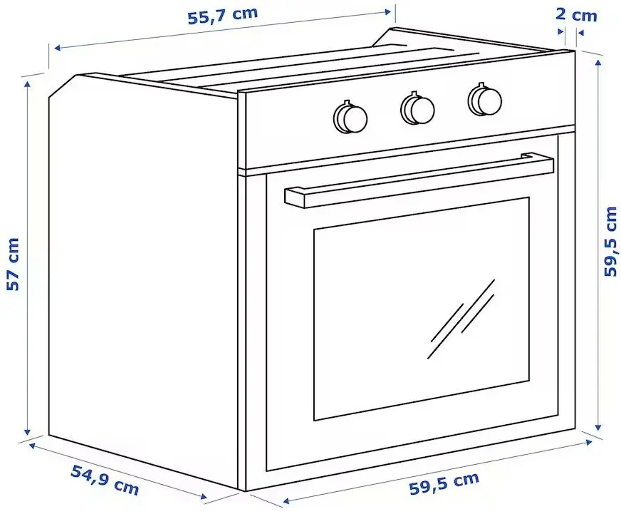 Cuptor electric incorporabil Ikea Matalskare (Inox) - 2