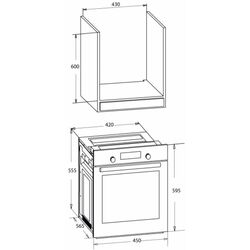 Cuptor electric incorporabil MPM MPM-45-BO-22 (Black) Thumb