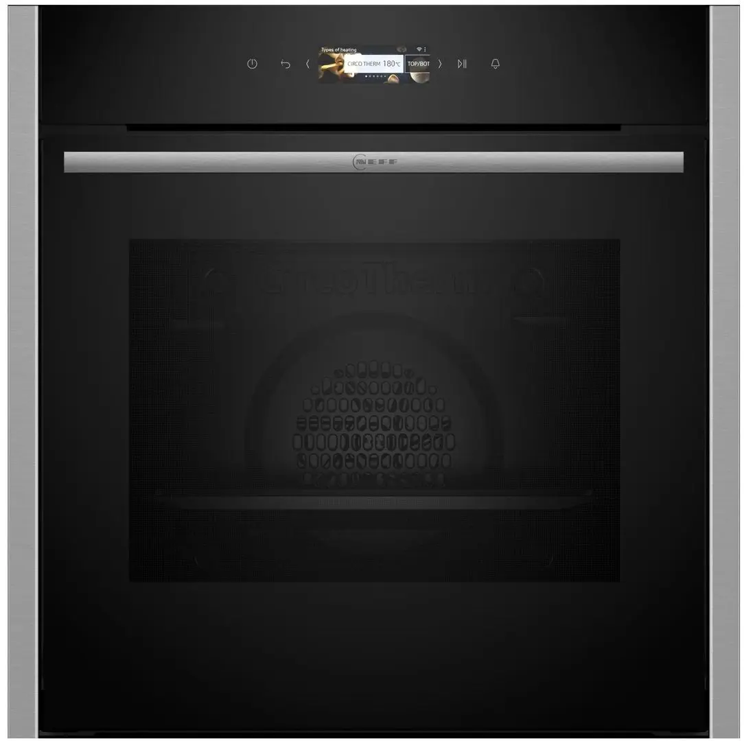 Встраиваемая электрическая духовка Neff B24CR71N0 (Black/Inox)