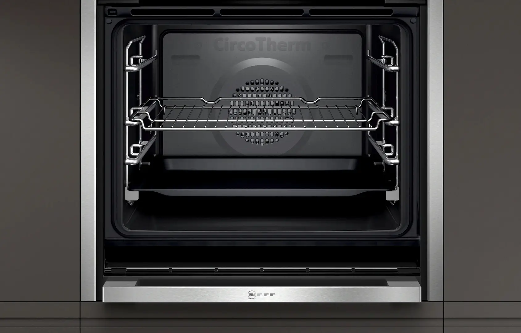 Встраиваемая электрическая духовка Neff B47CS24H0 (Black/Inox) - 2