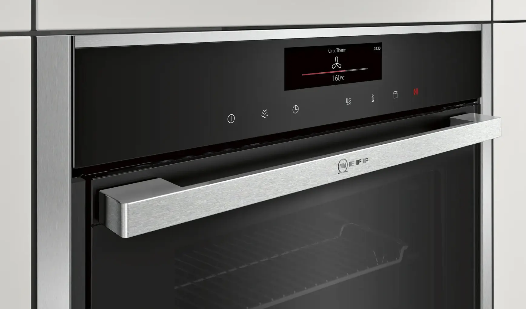 Встраиваемая электрическая духовка Neff B48FT68H0 (Black) - 2