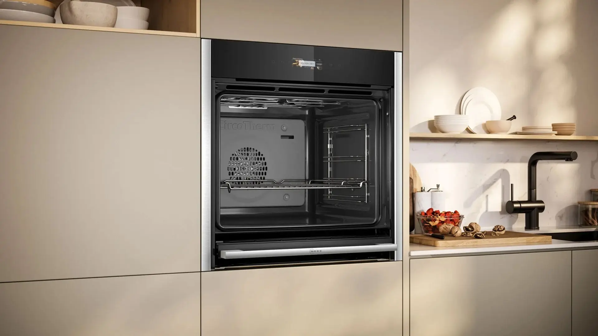 Встраиваемая электрическая духовка Neff B54CR31N0 (Inox/Black) - 2