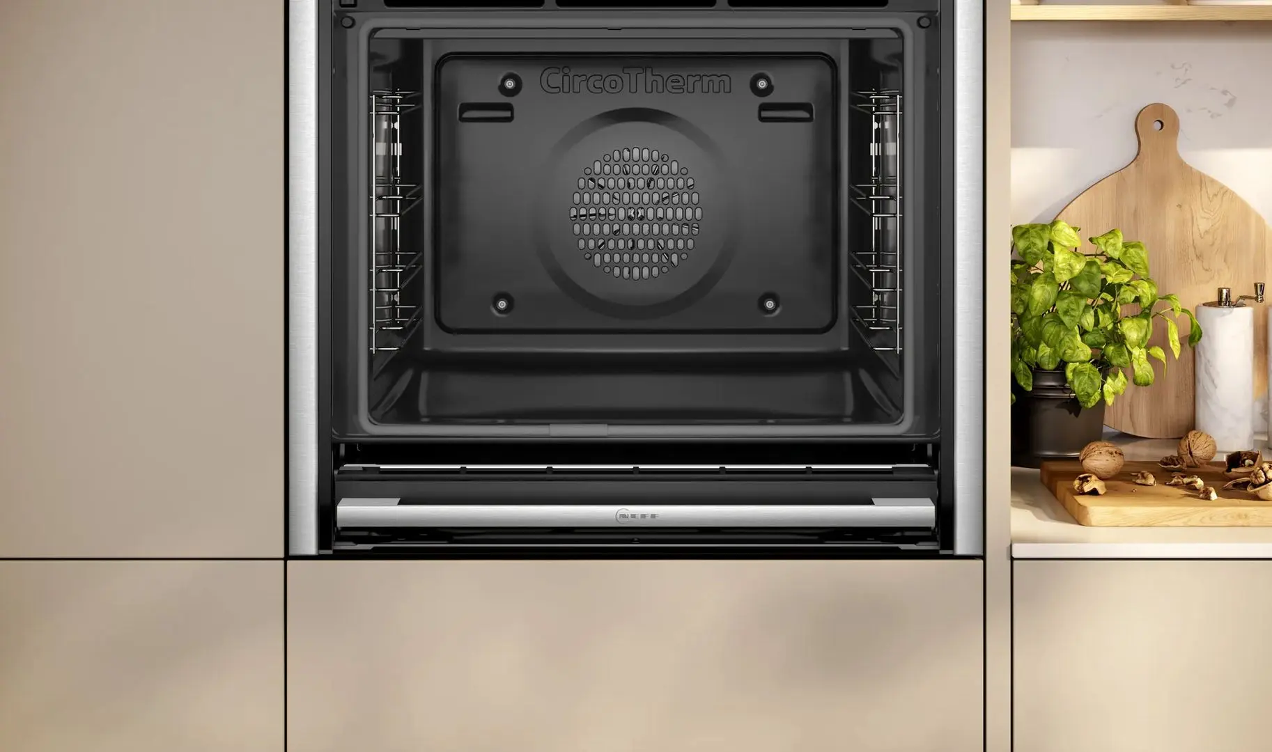 Встраиваемая электрическая духовка Neff B64VT73N0 (Inox/Black) - 2