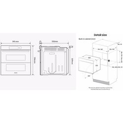 Cuptor electric incorporabil Samsung NV7B5745TAS/WT (Inox) Thumb
