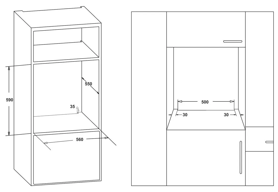 Cuptor electric incorporabil Samus SC617EXV (Inox/Black)