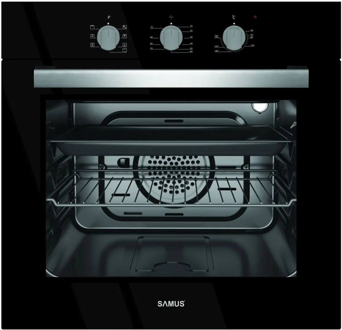 Встраиваемая электрическая духовка Samus SC618TGV (Black)