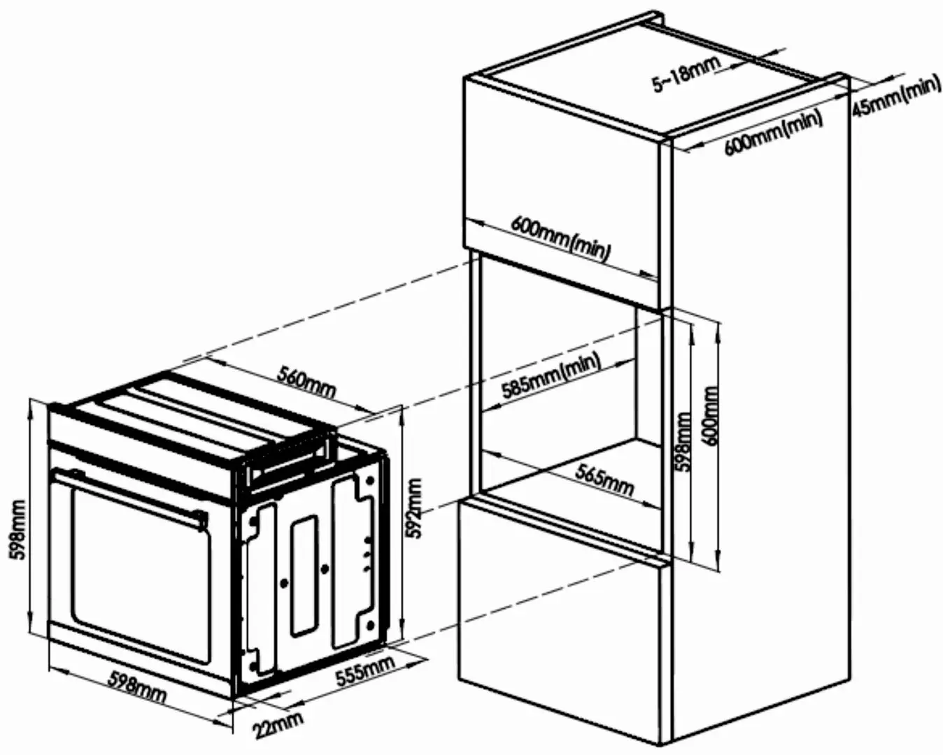 Встраиваемая электрическая духовка Samus SC623GX5 (Black)