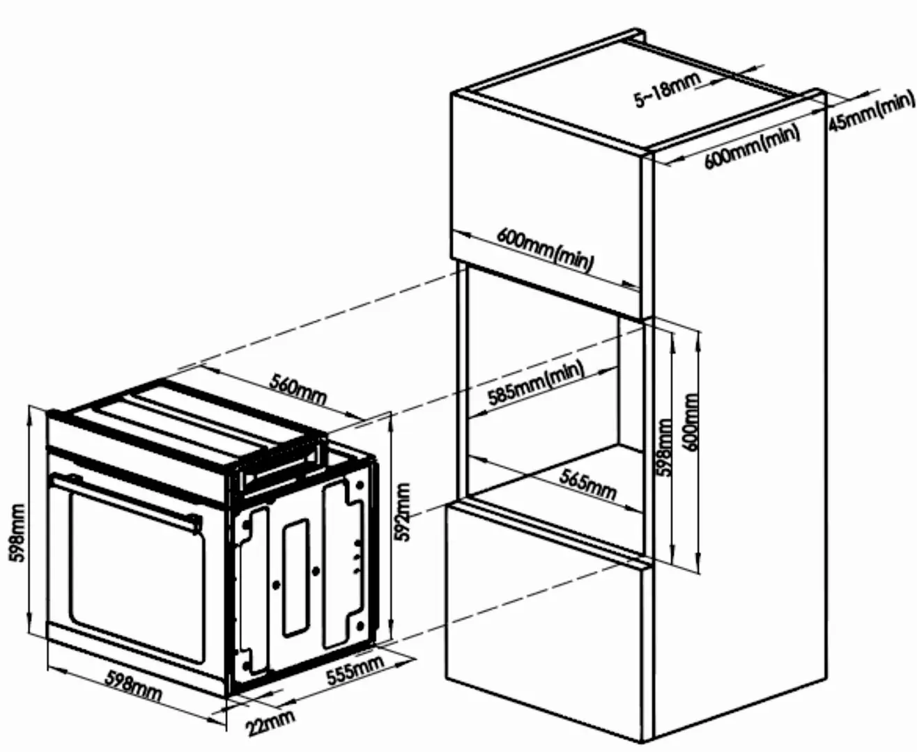Cuptor electric incorporabil Samus SC625GDX5 (Black)