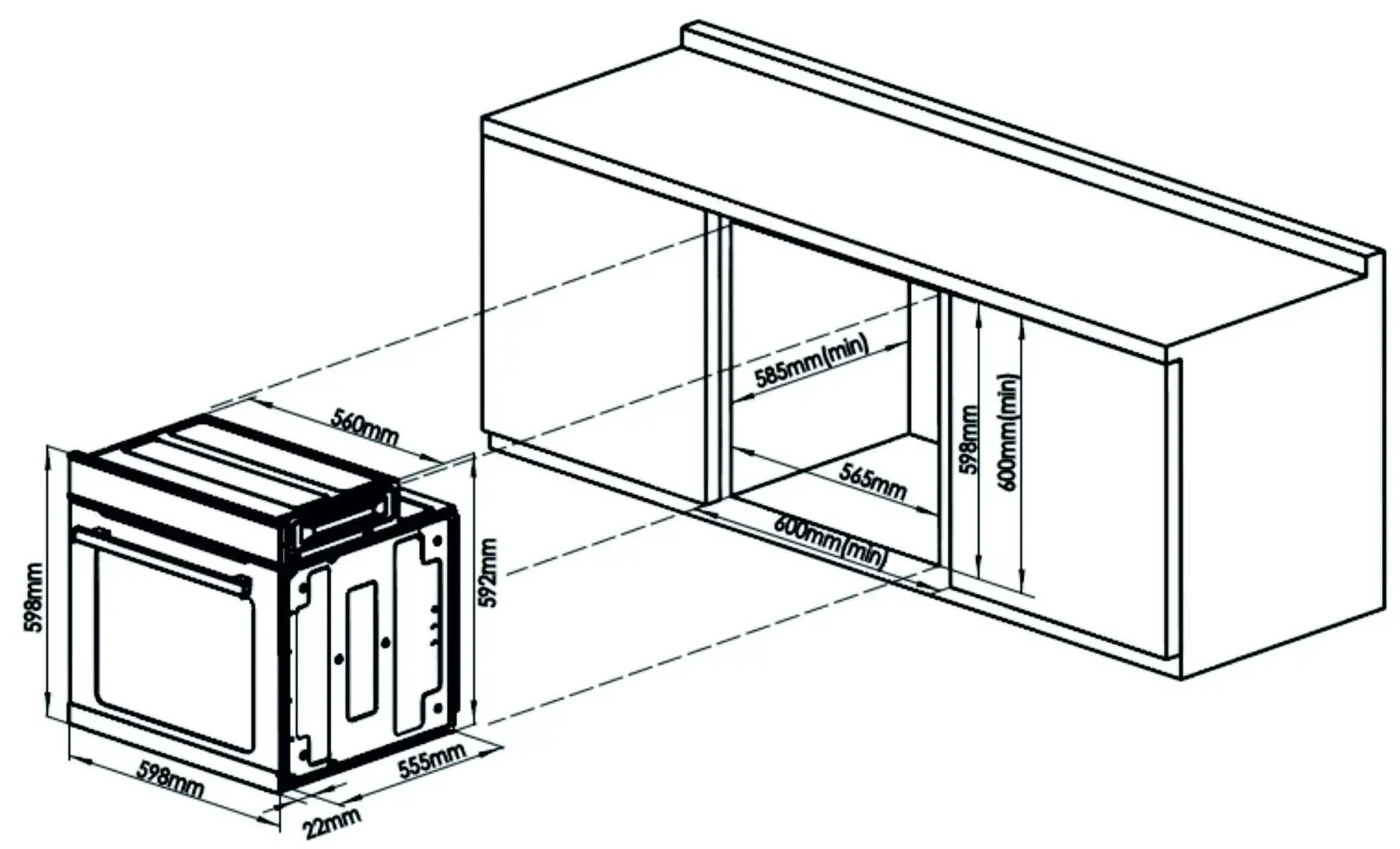 Cuptor electric incorporabil Samus SC626GDX9 (Black)