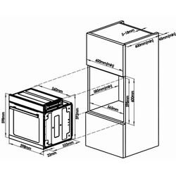 Встраиваемая электрическая духовка Samus SC626GDX9 (Gray) Thumb