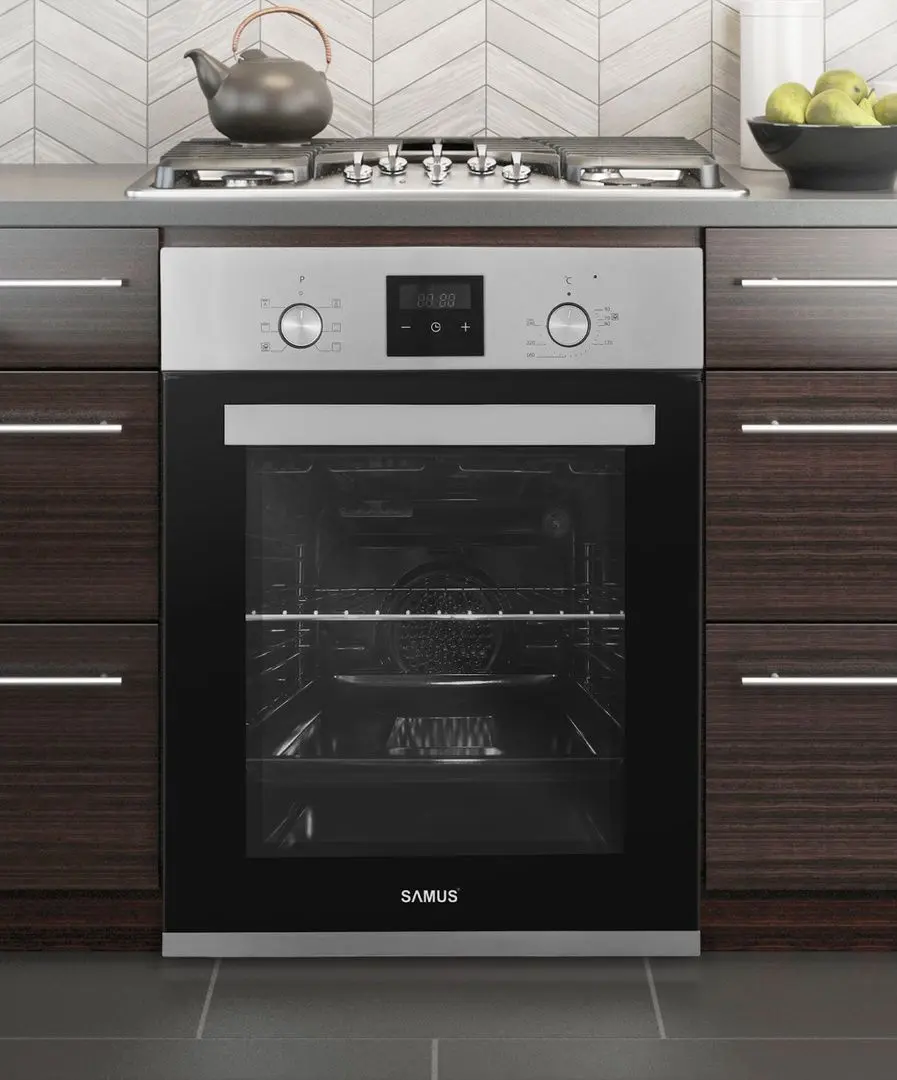 Встраиваемая электрическая духовка Samus SCE458GTXV (Inox)