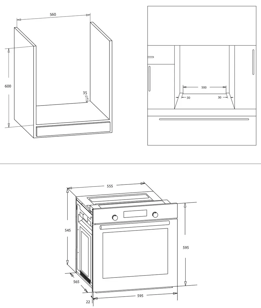 Cuptor electric incorporabil Samus SCE8171BGV (Black)