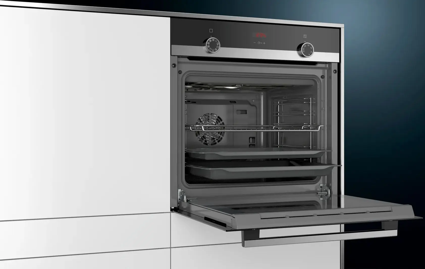 Встраиваемая электрическая духовка Siemens iQ300 HB514FBR0T (Inox/Black) - 4