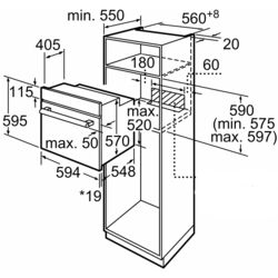 Встраиваемая электрическая духовка Siemens iQ300 HB514FBR0T (Inox/Black) Thumb
